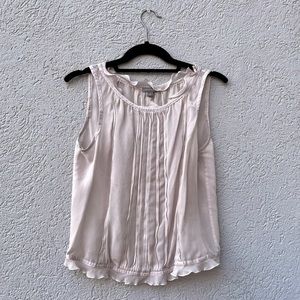 Ann Taylor Tank Blouse in Blush